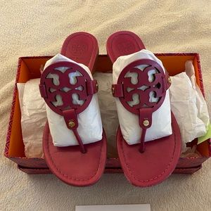 Tory Burch dark fuchsia Miller sandal